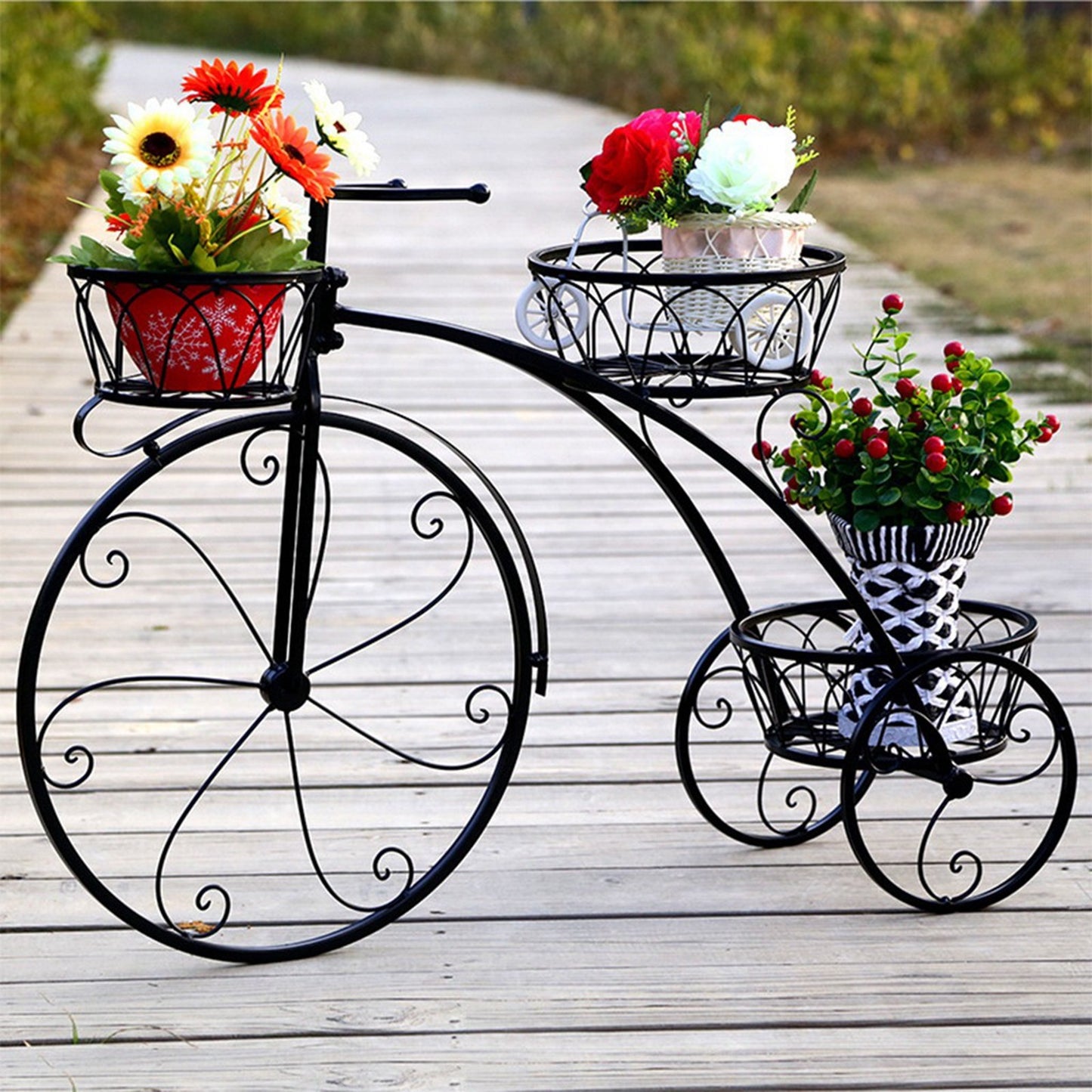 Garden Tricycle Plant Holder