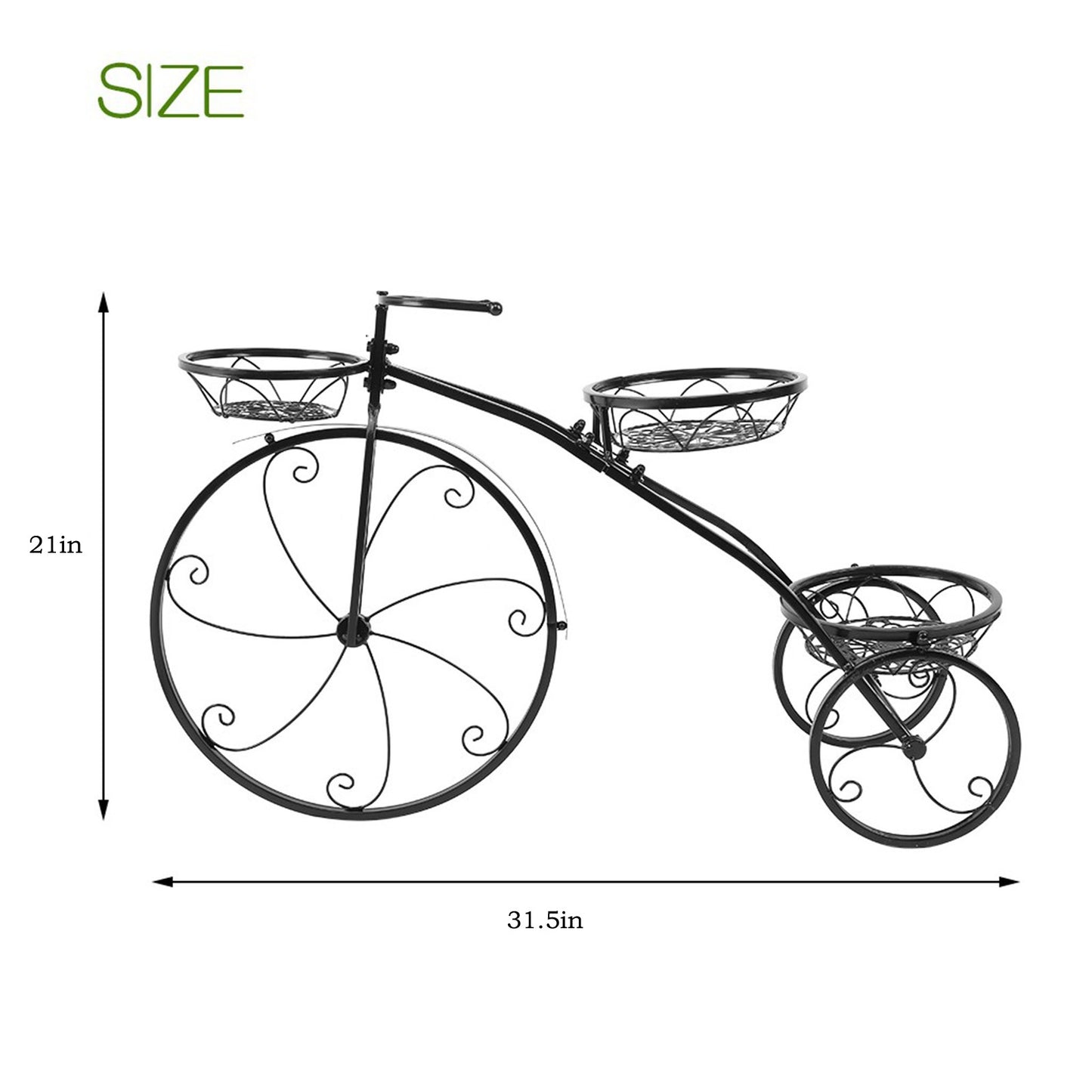 Garden Tricycle Plant Holder