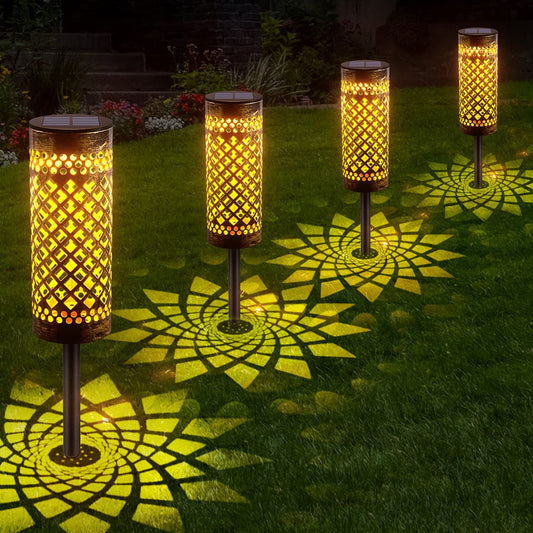 SolarGlow Metal Garden Lights